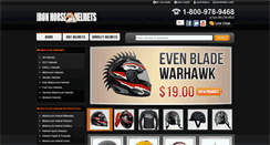 Desktop Screenshot of ironhorsehelmets.com